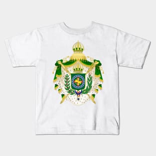 Imperial Coat of arms, complete version, design of the second reign (1840–1889) Kids T-Shirt